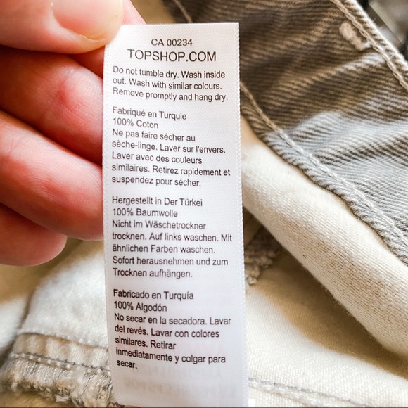 NWT Topshop Gray MOM Jeans - Picture 10 of 10